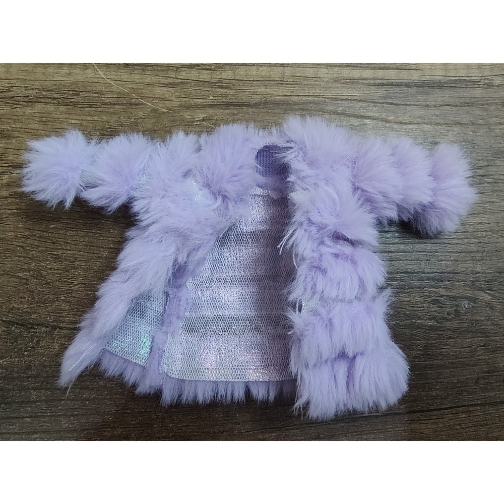 Rainbow High VIOLET WILLOW Purple Faux Fur Coat for Doll Shadow High Z19